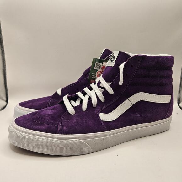 VANS MEN\'S 11.5 SK8-Hi PIG SUEDE ACAI PURPLE RARE SNEAKERS NWOB main image 8